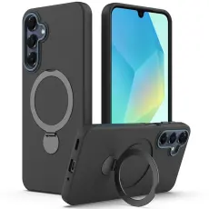 Samsung Galaxy A16 Skal MagSafe Kickstand Hybrid Svart