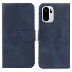 OnePlus 15R Pl&aring;nboksfodral L&auml;der Bl&aring;