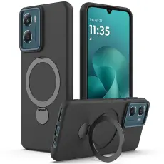 Motorola Moto G06/G06 Power Skal MagSafe Kickstand Hybrid Svart