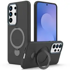 Samsung Galaxy S26 Ultra Skal MagSafe Kickstand Hybrid Svart