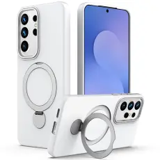 Samsung Galaxy S26 Ultra Skal MagSafe Kickstand Hybrid Vit
