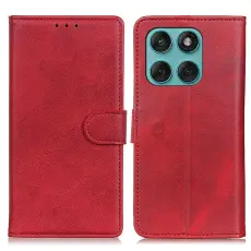 Motorola Edge 60 / 60 Fusion Fodral L&auml;der R&ouml;d