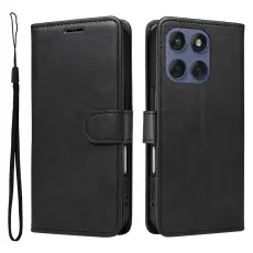 Motorola Edge 60 / 60 Pro / 60 Fusion Fodral L&auml;der Svart