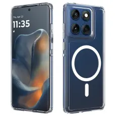 Motorola Edge 60 / 60 Fusion Skal MagSafe Hybrid Transparent