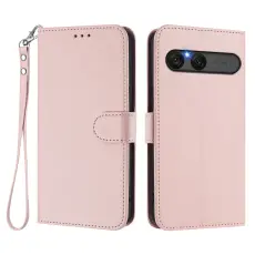 Sony Xperia 10 VII Pl&aring;nboksfodral L&auml;der Rosa