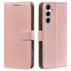 Samsung Galaxy A27 Pl&aring;nboksfodral L&auml;der Ros&eacute;guld