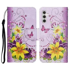 Samsung Galaxy S26 Fodral Med Tryck Blommor / Fj&auml;rilar