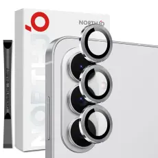 NORTHJO Samsung Galaxy S26 Linsskydd H&auml;rdat Glas Silver