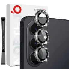 NORTHJO Samsung Galaxy S26 Linsskydd Glitter Svart