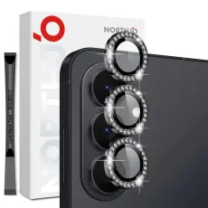 NORTHJO Samsung Galaxy S26 Linsskydd Strass Svart