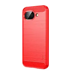 MOFI Google Pixel 10a Skal Borstad St&aring;l Textur R&ouml;d