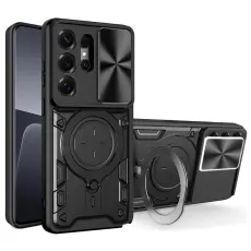 Samsung Galaxy S26 Ultra Skal CamShield Kickstand Hybrid Svart