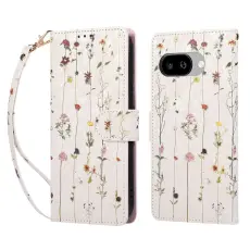 Google Pixel 10a Fodral RFID L&auml;der Sm&aring; Blommor