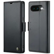 CASEME Google Pixel 10a Fodral RFID L&auml;der Svart