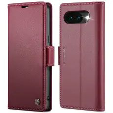 CASEME Google Pixel 10a Fodral RFID L&auml;der R&ouml;d