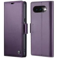 CASEME Google Pixel 10a Fodral RFID L&auml;der Lila