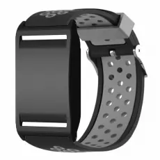 Polar Loop Klockarmband Silikon Dual-Color Gr&aring; / Svart