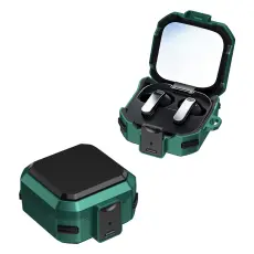 Samsung Galaxy Buds 4/4 Pro Skal Shockproof Hybrid Gr&ouml;n