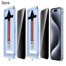 iPhone 15 Pro 2-PACK Skärmskydd Härdat Glas Privacy