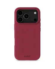 holdit iPhone 17 Pro Mobilskal Silikon Red Velvet