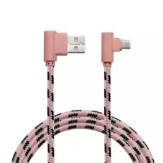 2M Micro USB Vinklad Kabel - Roséguld