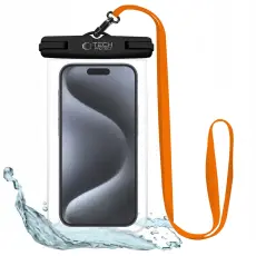 Tech-Protect Universal Vattentät Påse 6.9" Svart / Orange