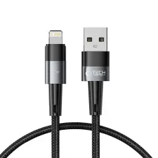 Tech-Protect 0.25 m 12W/2.4A Lightning Kabel UltraBoost Grå