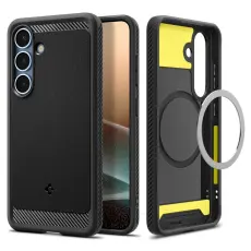 Spigen Galaxy S25 Skal MagSafe Rugged Armor Matt Svart