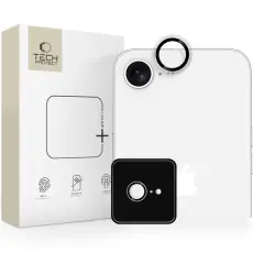 Tech-Protect iPhone 16e Linsskydd Härdat Glas CamRing Fit+