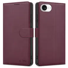 Tech-Protect iPhone 16e Fodral Läder Mulberry