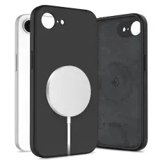 Tech-Protect iPhone 16e Skal MagSafe Liquid Silicone Svart