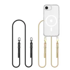 Tech-Protect iPhone 16e Skal MagSafe FlexAir Chain Svart/Taupe