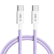 Tech-Protect 1m 60W/3A PD USB-C-USB-C Kabel UltraBoost Mauve