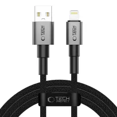 Tech-Protect 2m 15W/2.4A Lightning Kabel UltraBoost Iron Grey