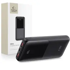 Tech-Protect 10000 mAh 22.5W Powerbank Svart