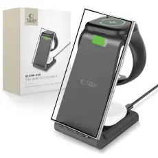 Tech-Protect 15W Qi 3in1 Trådlös Laddare Android Svart