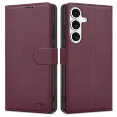 Tech-Protect Samsung Galaxy S25 Fodral Läder Muberry