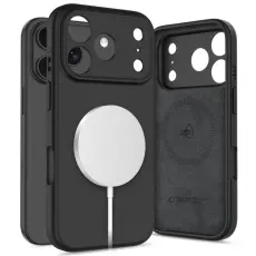 Tech-Protect iPhone 17 Pro Skal MagSafe Silicone Svart
