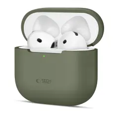 Tech-Protect AirPods 4 Skal Silikon Olive Green