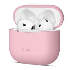 Tech-Protect AirPods 4 Skal Silikon Dusty Pink