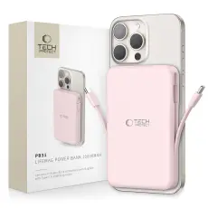 Tech-Protect 10000 mAh MagSafe Powerbank LifeMag Rosa