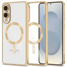 Tech-Protect Galaxy S25 Edge Skal MagSafe MagFlex Shiny Gold
