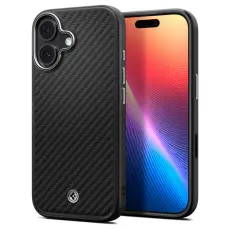 Spigen iPhone 17 Skal MagSafe Enzo Aramid 'T' Svart/Silver