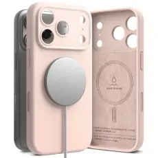 Ringke iPhone 17 Pro Skal MagSafe Silikon Pink Sand