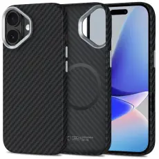 Tech-Protect iPhone 17 Skal MagSafe ION Carbon Svart