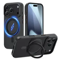 Tech-Protect iPhone 17 Pro Skal MagSafe MagRing Svart