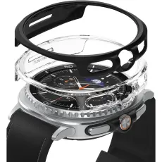 Ringke Galaxy Watch 8 46 mm 2-PACK Skal Slim Svart / Transparent