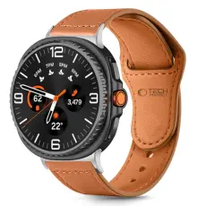 Tech-Protect Galaxy Watch 8 40/44/46 mm Armband LeatherFit Brun