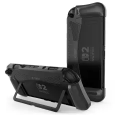 Tech-Protect Nintendo Switch 2 Skal Kickstand TPU Carbon Svart