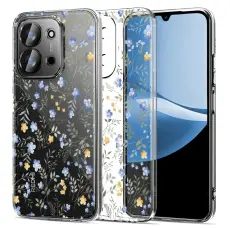 Tech-Protect Xiaomi Redmi 15C 5G Fodral Läder Spring Flowers